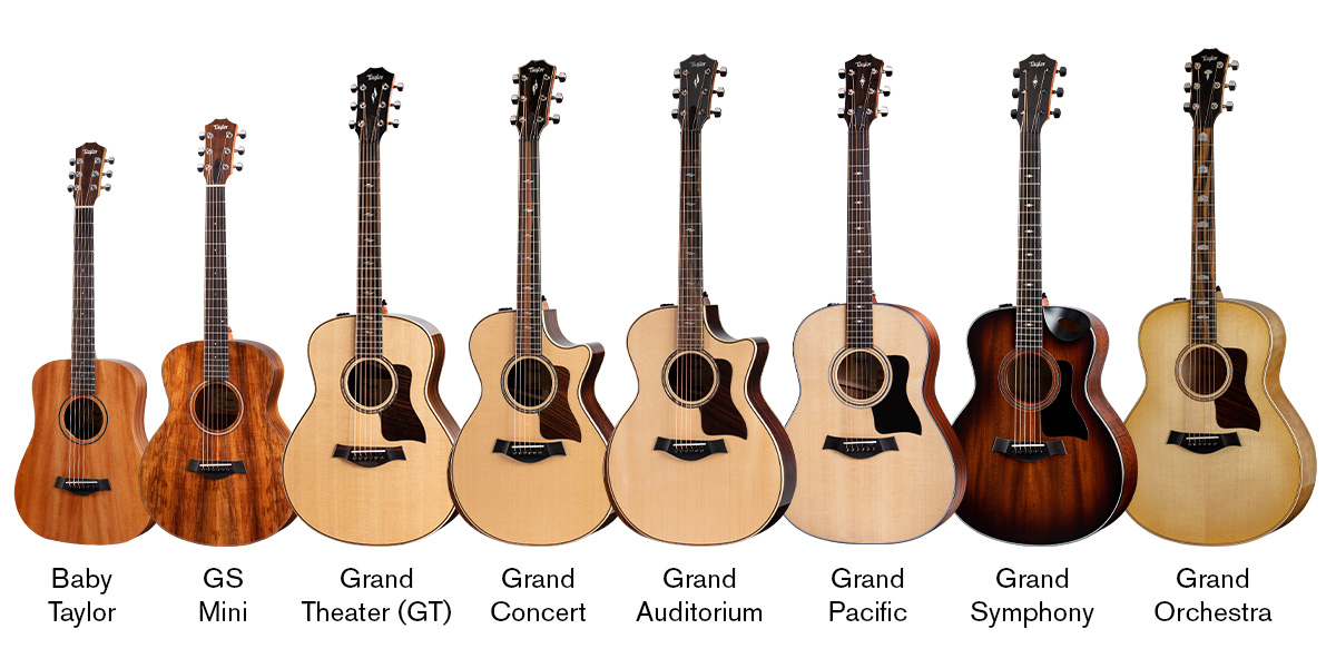 Quelles sont les différentes tailles de guitare ?